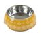 Gamelle Pour Chien et Chat "ethnic" 17cm Moutarde