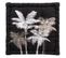 Coussin De Sol Imprimé "ethno Palm" 60x60cm Noir