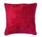 Housse De Coussin +encart 40 X 40 Cm Flanelle Jacquard Calinou Rouge