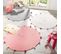 Tapis Rond Enfant "pompomparty" 90cm Gris