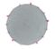 Tapis Rond Enfant "pompomparty" 90cm Gris