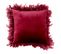 Coussin Déco Plumes "marlina" 40x40cm Bordeaux