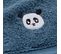 Set Gant et Drap De Douche "petit Panda" 70x130cm Bleu
