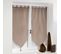 Paire Pompon Passants 2 X 60 X 90 Cm Voile Uni Voiline Taupe