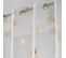 Rideau Voilage à Oeillets "'ginkgold" 140x240cm Blanc