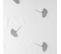 Rideau Voilage à Oeillets "ariella" 140x280cm Blanc et Gris