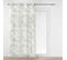 Rideau Voilage à Oeillets "ginko" 140x240cm Blanc