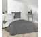 Housse De Couette Optic Anthracite/blanc 240x220 Cm