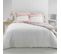 Parure De Lit Percale Vice Versa Rose/blanc 240x220 Cm