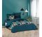 Parure De Lit Coton Alianor Bleu Bleu 240x220