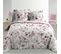 Parure De Lit Percale Velvet Flower Blanc 240x220