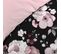 Parure De Lit Percale Velvet Flower Noir 240x220