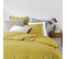 Parure De Lit Coton Lavé Linette Jaune 240x220