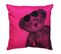 Coussin Déco "lulu Bear" 40x40cm Rose