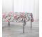 Nappe Antitache "beauty Jungle" 150x240cm Blanc et Rose