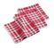 Lot De 3 Serviettes De Table "traditio" 45cm Rouge