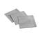 Lot De 3 Serviettes De Table "charline" 40x40cm Gris