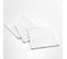 Lot De 3 Serviettes De Table "charline" 40x40cm Blanc