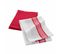 Lot De 2 Torchons Nid D'abeille "suzette" 50x70cm Rouge