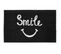 Tapis Imprimé Phosphorescent "smile" 45x70cm Noir