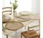 Set De Table Rond En Jute "palam" 38cm Naturel