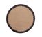 Set De Table Rond En Jute "darla" 38cm Naturel et Noir