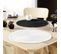 Set De Table Rond Avec Franges "falbala" 38cm Blanc