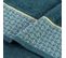 Tapis De Bain Jacquard "belina" 50x85cm Bleu