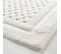 Tapis De Bain Jacquard "damaris" 50x80cm Blanc