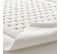 Tapis De Bain Jacquard "damaris" 50x80cm Blanc