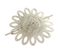 Embrasse De Rideau Broche "mandy" 17cm Blanc