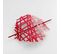 Embrasse De Rideau Broche "pharos" 17cm Rouge