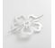 Embrasse De Rideau Broche "pétaly" 15cm Blanc
