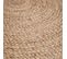 Tapis Indies Nature En Jute - Beige - 120x120 Cm