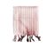 Fouta Imprimé Rayures Desert Chik En Coton - Rouge - 100x190 Cm