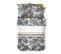 Parure De Lit 2 Personnes Imprimé Jungle Sunshine En Coton - Blanc - 240x260 Cm