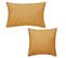 Lot De 2 Coussins Décoration Imprimé Stella En Coton - Jaune - 40x40 Cm