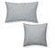 Lot De 2 Coussins Décoration Imprimé Stella En Coton - Gris - 40x40 Cm