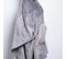 Plaid Poncho Uni Cocoon En Polyester - Gris - 140x170 Cm