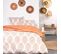 Parure De Lit  Sunshine Andrea En Coton - Orange - 240x260 Cm