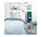 Parure De Lit   Housse De Couette 140x200 + 2 Taies D'oreiller 63x63  1 Personne  Funny2.2  Bleu