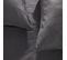Parure De Lit Uni Charme Capucine En Polyester - Gris Anthracite - 240x220 Cm