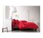 Drap Housse Pomme D'amour - 100% Coton 57 Fils - 90 X 190 Cm - Rouge