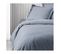 Housse De Couette  Essential  240 X 260 Cm  2 Personnes  100% Coton Uni  Denim