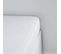 Drap Housse 1 Personne Uni Essential En Coton - Blanc - 90x190 Cm