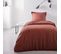 Drap Housse 1 Personne Uni Essential En Coton - Rouge - 90x190 Cm