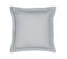 Taie D'oreiller Volant Prestige En Coton - Gris - 63x63 Cm