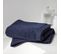 Serviette De Bain Uni Bio Organic En Coton - Bleu Marine - 50x90 Cm