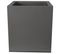 Pot En Plastique Carré Aspect Granit 30 Cm Gris