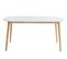 Table Extensible Erika Laqué Blanc Mat 160-200cm